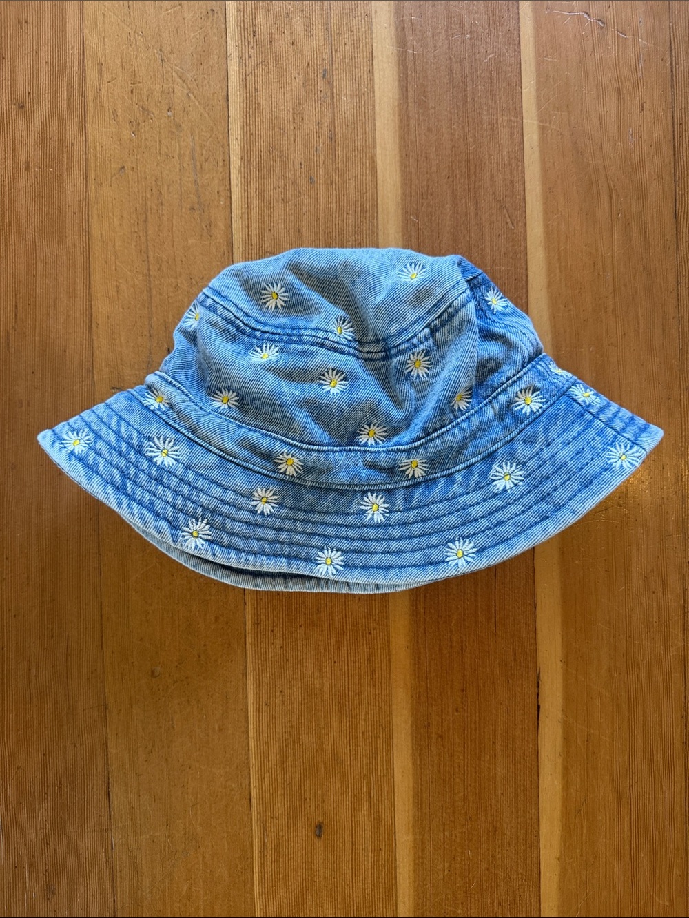 Denim Daisy Bucket Hat - Blue